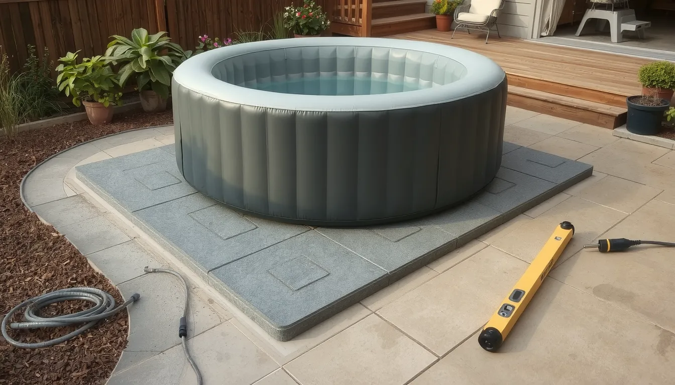 Que mettre sous un spa ou un jacuzzi ?
